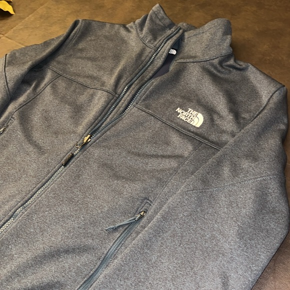 Men’s The North Face Heather Blue Windfall Jacket; Size: M - Picture 5 of 10